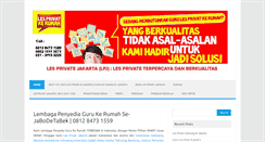 Desktop Screenshot of lesprivatejakarta.com